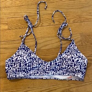 Blue and white print bathing suit BRAND NEW
